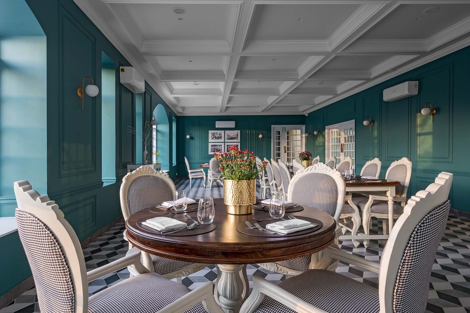 The dining room