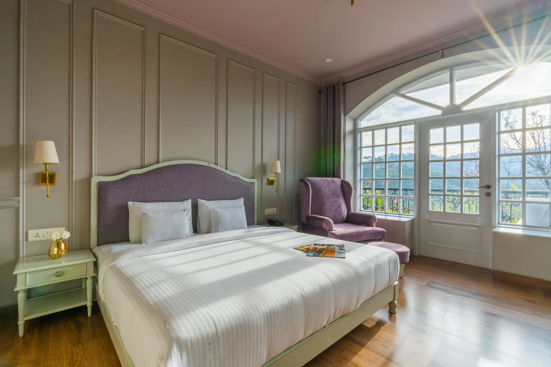 a lavender room