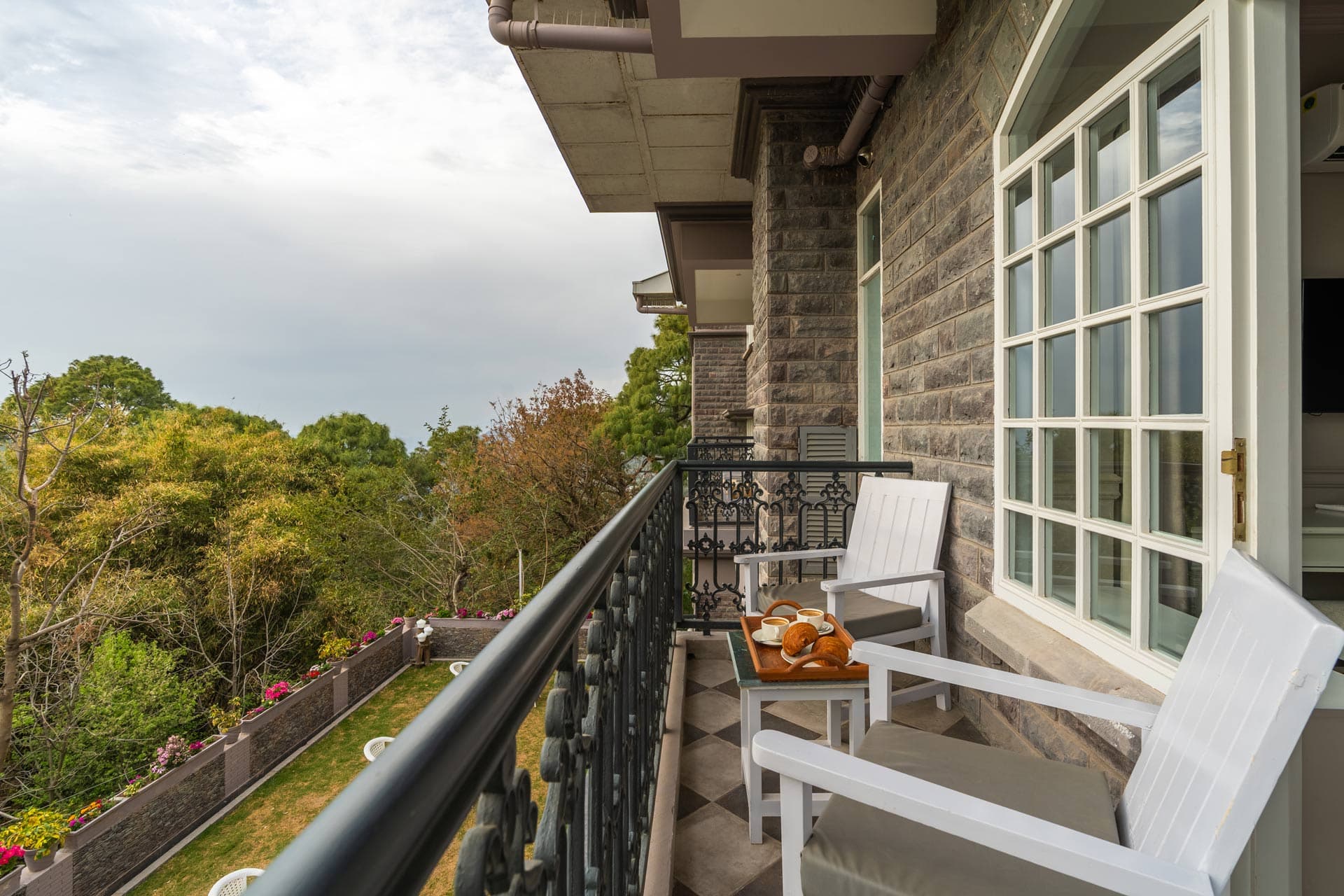 breakfast on the balcony