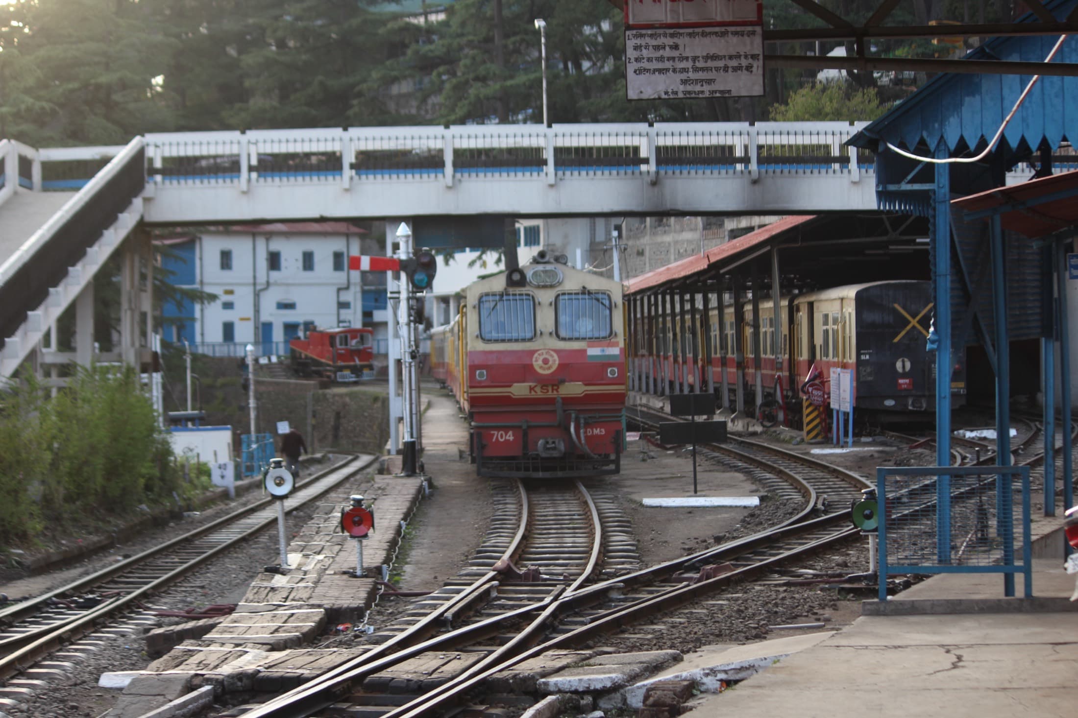The narrow-gauge Kalka–Shimla heritage toy train